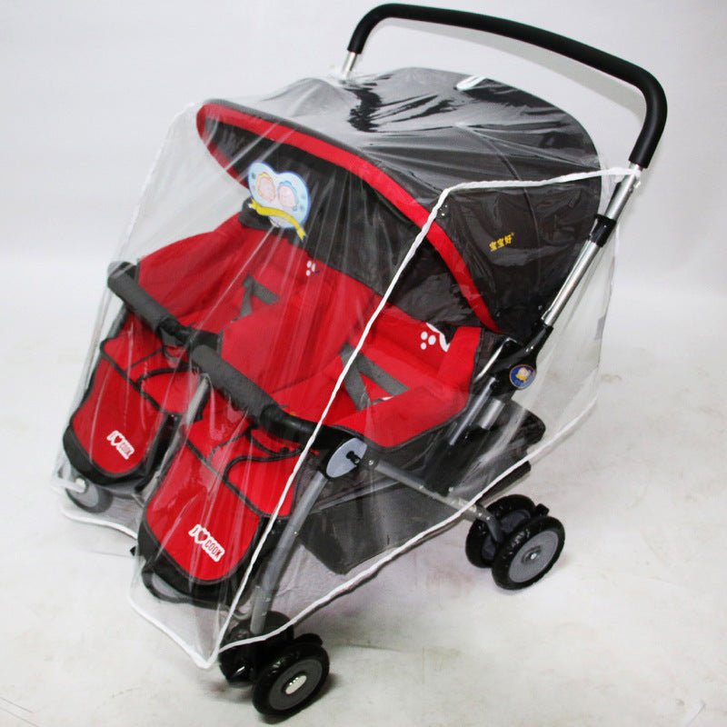 Universal Twin Stroller Rain And Windproof Cover - Bright Cubb