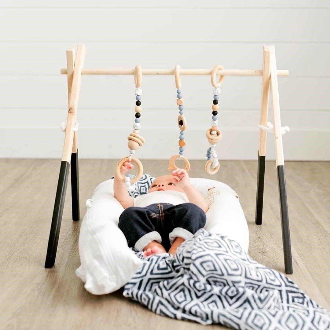 Wooden Baby Infant Fitness Frame Decorative Toys - Bright Cubb