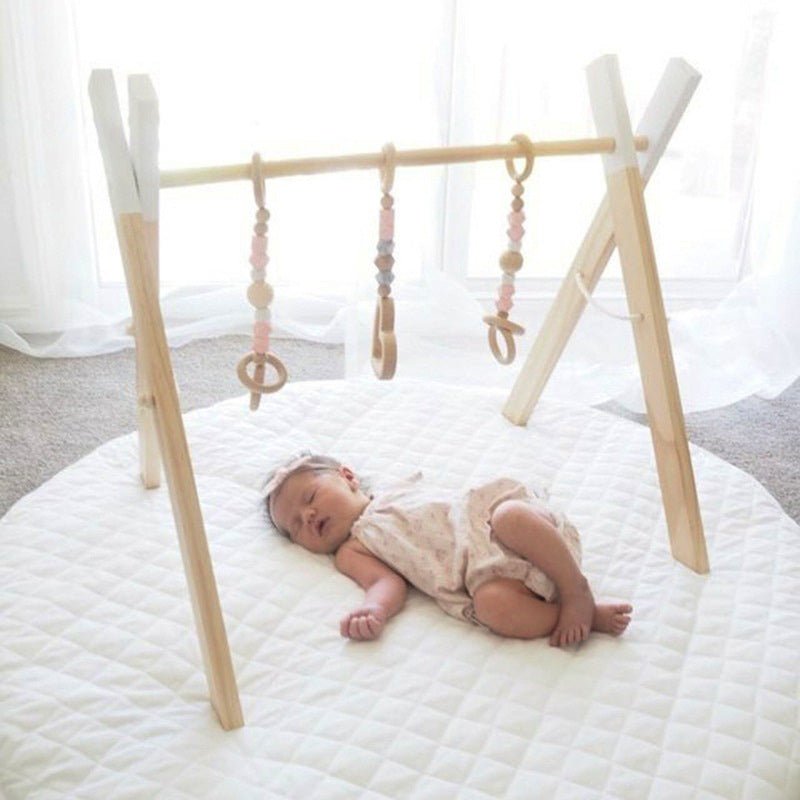 Wooden Baby Infant Fitness Frame Decorative Toys - Bright Cubb