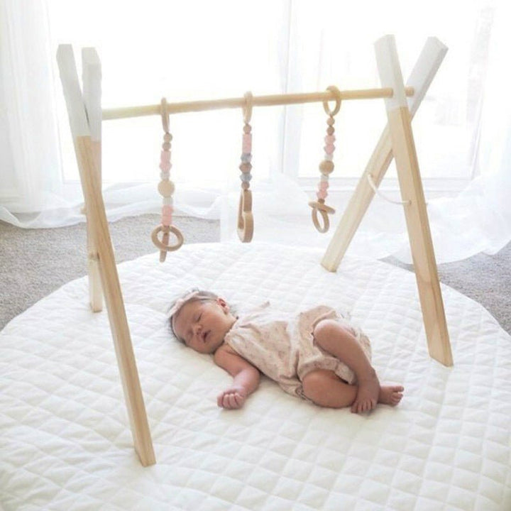 Wooden Baby Infant Fitness Frame Decorative Toys - Bright Cubb