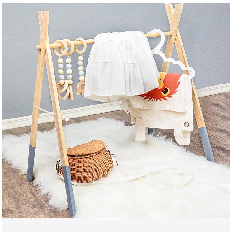 Wooden Baby Infant Fitness Frame Decorative Toys - Bright Cubb